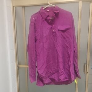 Men's Purple Casual Button Down Shirt